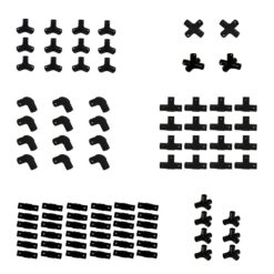 Funphix Add-on 87 Pc Bundle of Assorted Connectors for Tubes