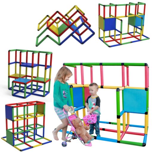 Funphix "Classic" 316 Piece Construction Toy Set - Building Play-Structures for Indoors & Outdoors - Fun & Educational Learning Toys for Ages 2 to 12