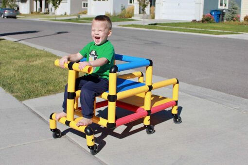 Funphix "Wheelies" - Buildable Play Structure Set with Wheels, Indoor and Outdoor STEM Learning Construction Toy for Ages 2-12 Years - Image 7