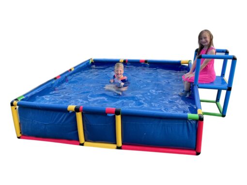 Funphix Build 'n' Splash Buildable Swimming Pool - Outdoor Building Toy Pool, Ball Pit, Sandpit - Connects with Other Funphix Sets