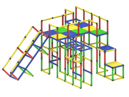 Mega 4-Story Playhouse Fun Set for Children 5yrs and Up | Indoor and  Outdoor Playsets & Slides - Image 4