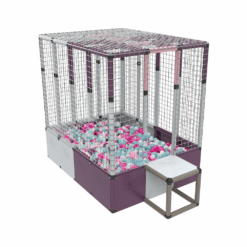 Funphix Large Ball Pits for Toddlers I Dive in Ball Pit Building Toy with Net, Bungee Cords, Tubes & Connectors I Indoor