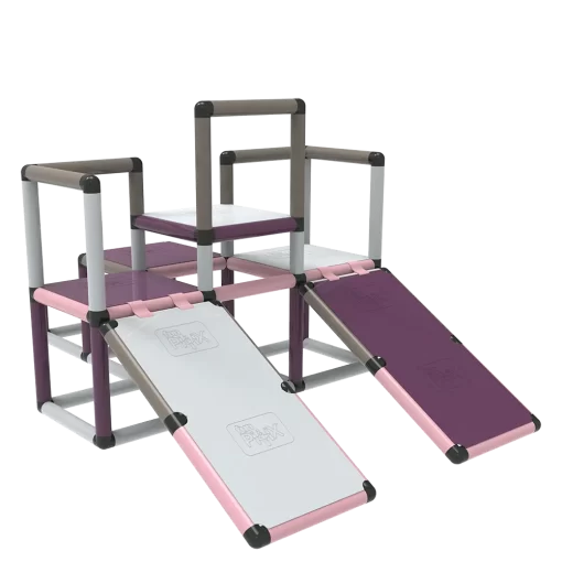 All -in-1 Construction Set – STEM Learning Indoor/Outdoor Toy - Neutral Colors - Grey, Pink, purple - Image 2