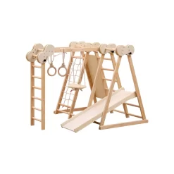 Funphix 5 In 1 Wooden Climber - Natural