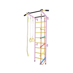 Funphix 5 In 1 Swedish Ladder Wall Gym Set - Small - Pink