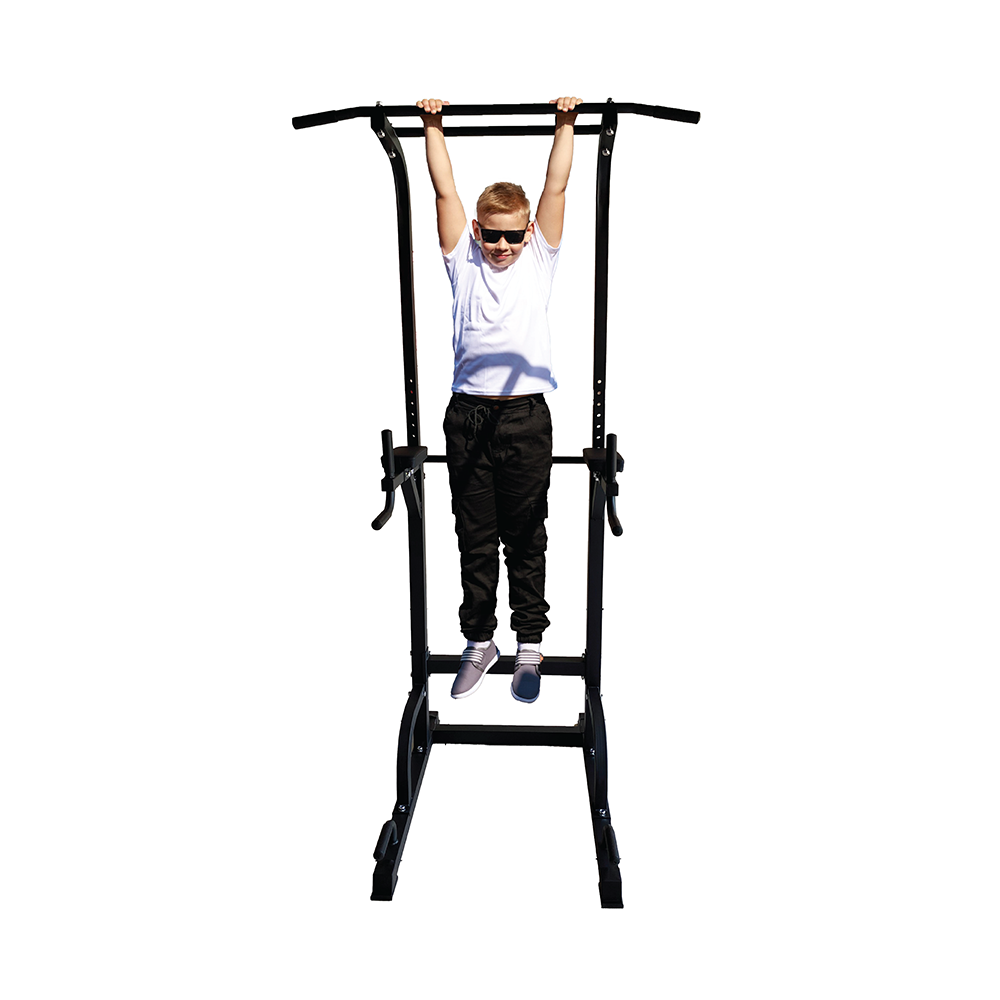 Funphix Pull Up Bar Station and Adjustable Power Tower Dip: Home Gym Exercise