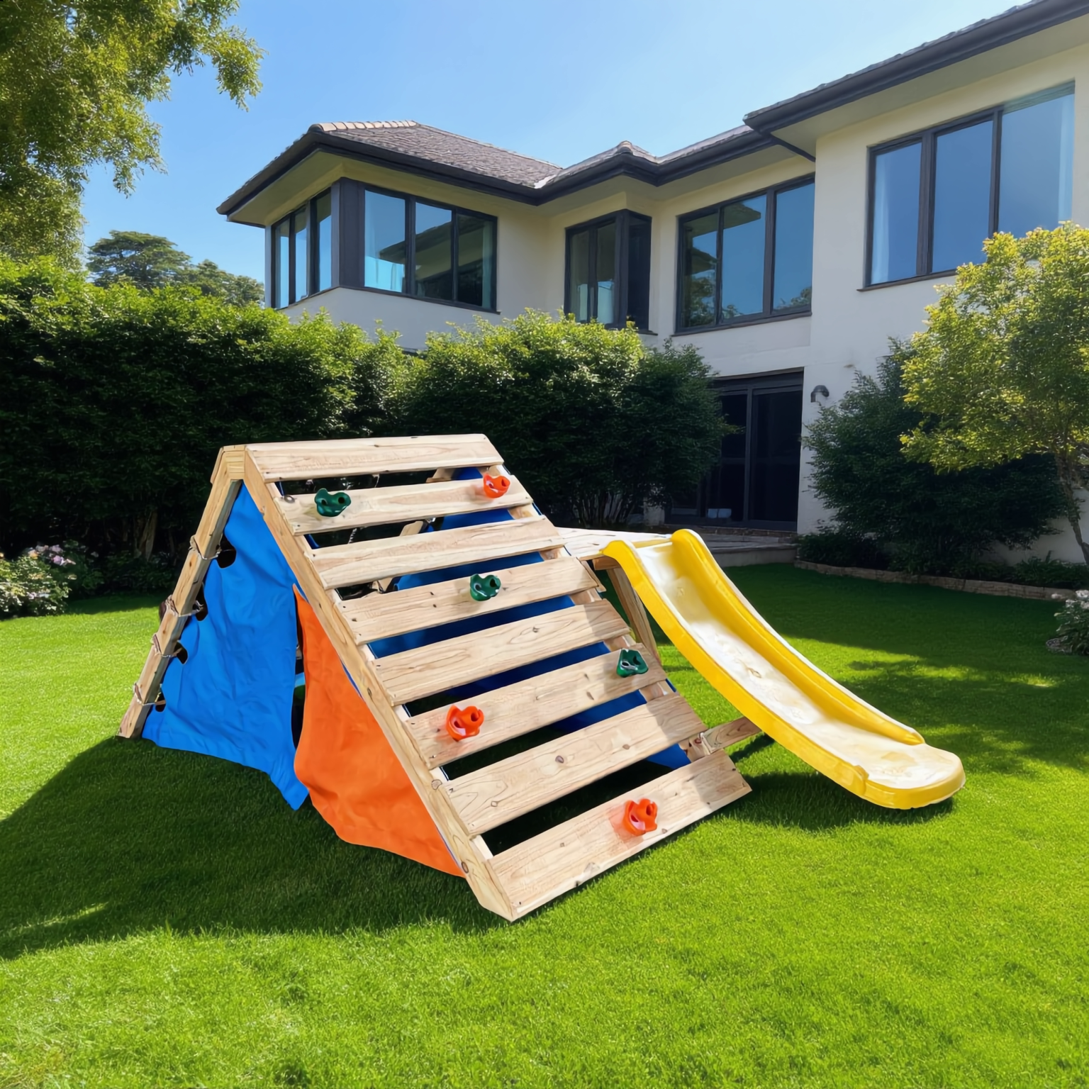 Built In Slide Funphix Playground with Slide nd Secret Hideaway - Funphix