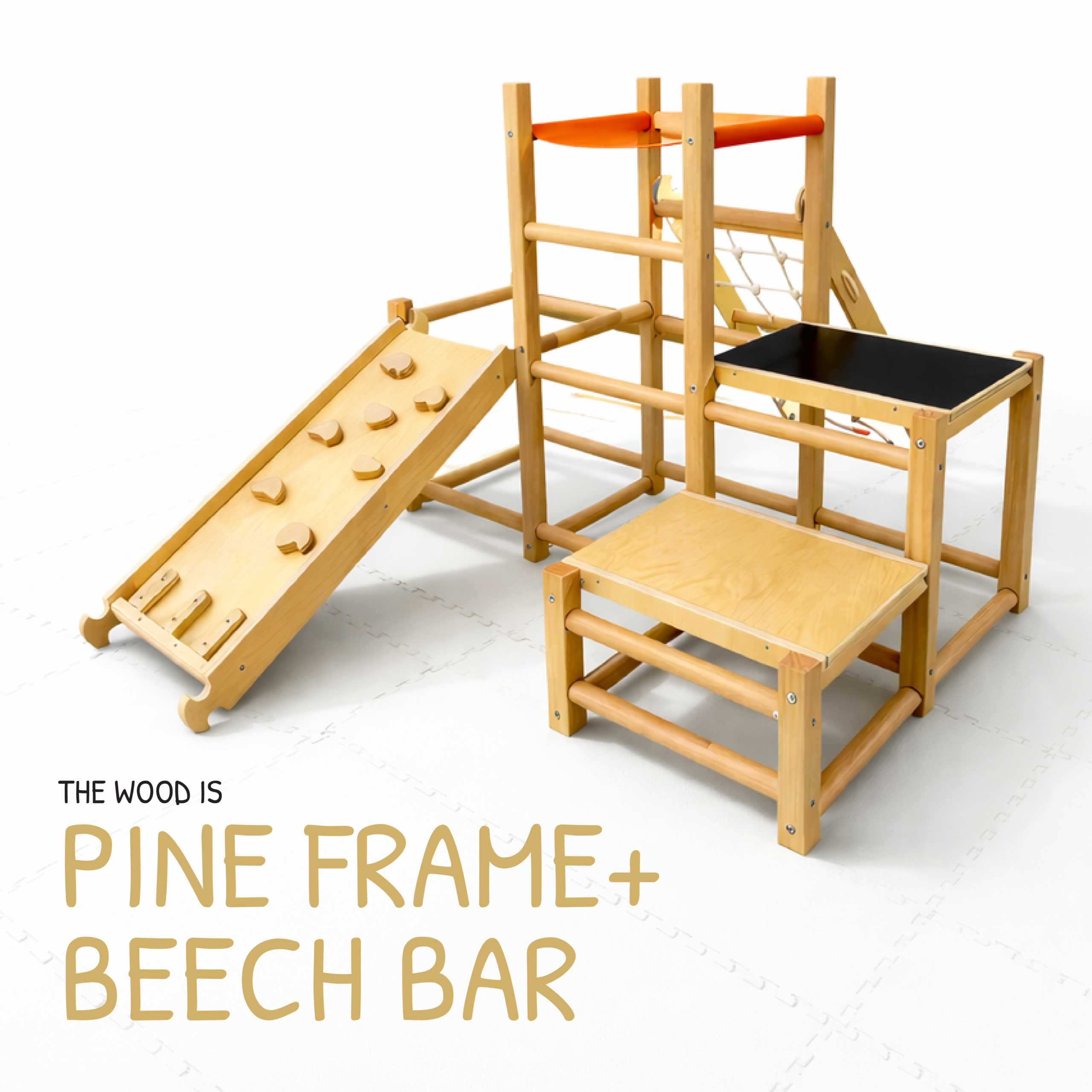 Funphix 7-in-1 Wooden Toddler Climbing Toy Indoor Playground - Image 7