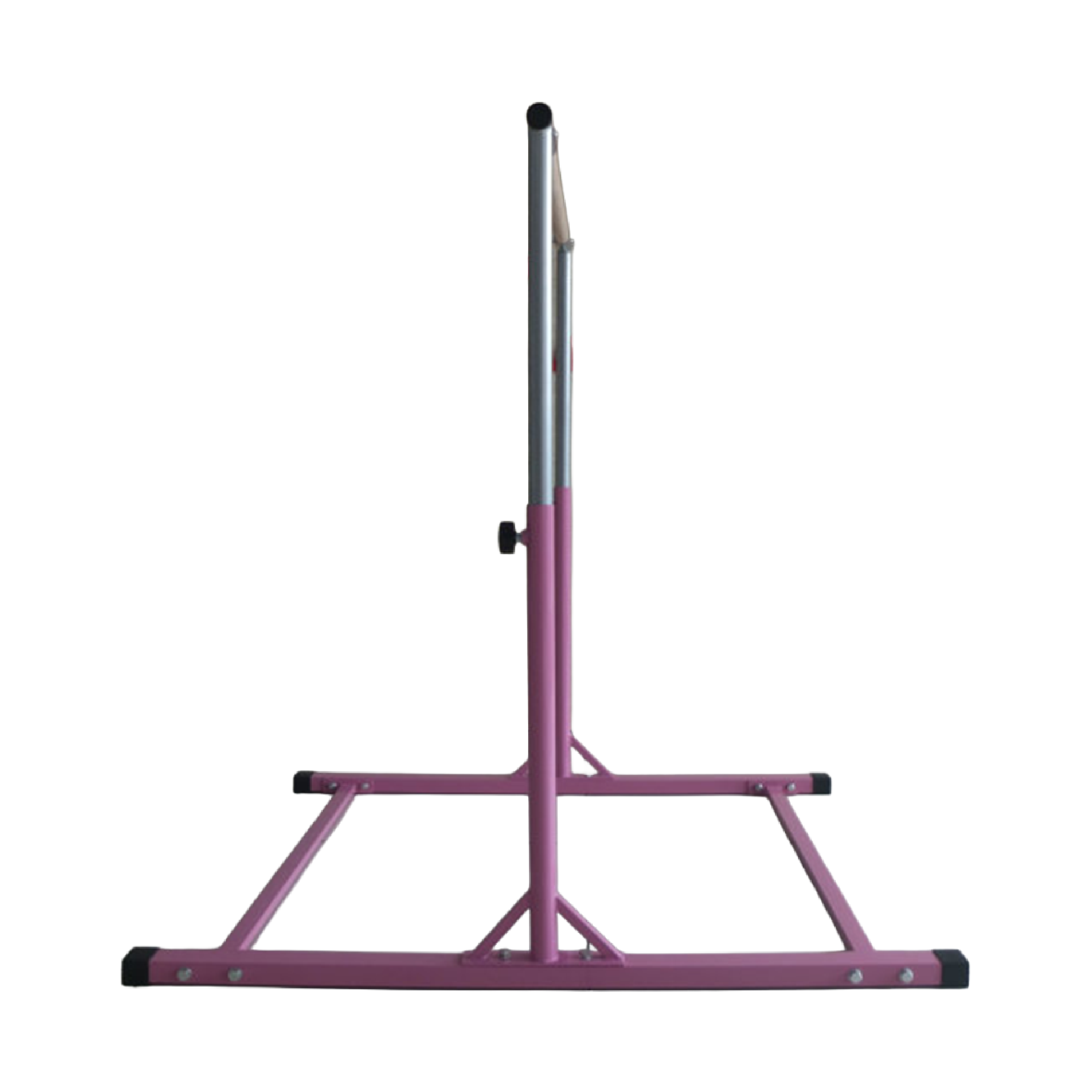 FCOUMY Gymnastiekbar Voor Kinderen - Verstelbare Horizontale Stang Met Ringen, Roze/Blauw, Tot 150 Kg