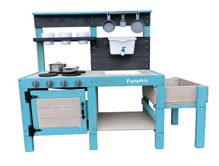 Funphix Indoor/Outdoor Mud Kitchen Playset for Kids - Image 3