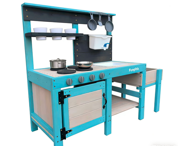 Funphix Indoor/Outdoor Mud Kitchen Playset for Kids - Image 4