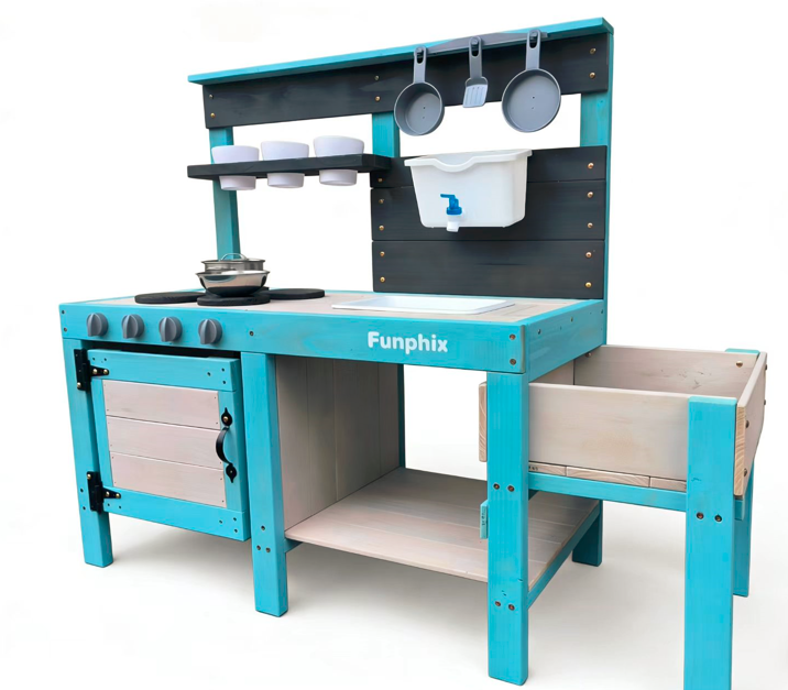 Funphix Indoor/Outdoor Mud Kitchen Playset for Kids - Image 5