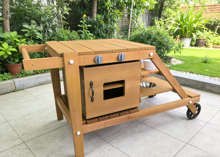 Funphix Mud Kitchen On Wheels for Kids - Image 4
