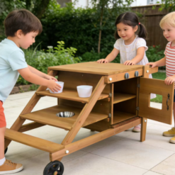 Funphix Mud Kitchen On Wheels for Kids